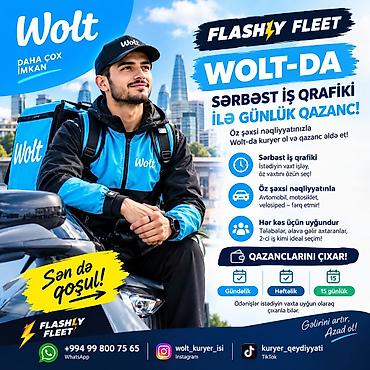 prostat masaji edirəm: Moto-kuryer tələb olunur, Gündəlik ödəniş, Təcrübəsiz — 1