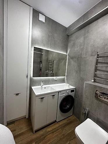Батирлерди сатуу: 1 бөлмө, 46 м², Ортоңку Джал Элитка, 14 кабат, Евро оңдоо — 9