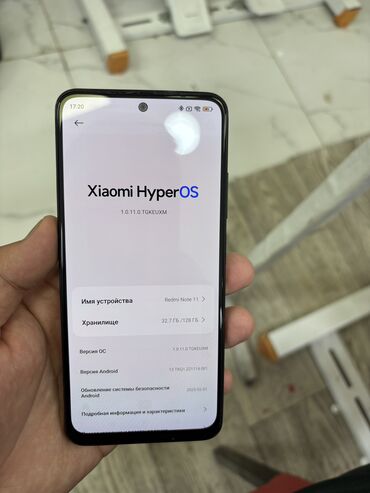 мобильные телефоны fly ezzy trendy: Redmi, Redmi Note 11, Колдонулган, 128 ГБ, түсү - Кара