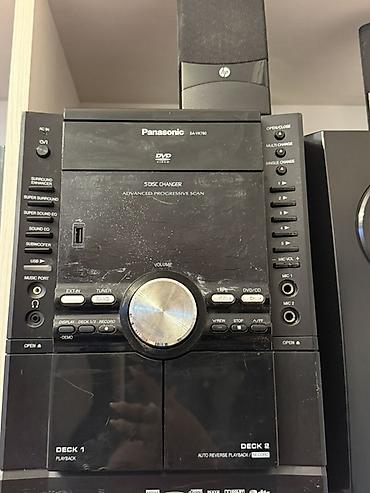 panasonic музыкальный центр: Endirim olar. Panasonic SA-VK760 ev audio sistemi Komplekt: - Mərkəzi — 4