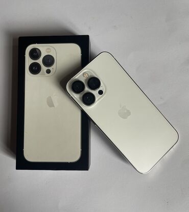 ayfon 13 pro: IPhone 13 Pro, 256 ГБ, Белый, Коробка, 99 %