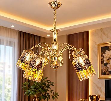 Çilçıraqlar: Çılçıraq, 5 lampa, Metal — 1