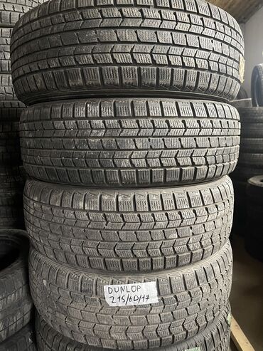 Шины: Шины 215 / 60 / R 17, Зима, Б/у, Комплект, Легковые, Япония, Dunlop