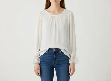 modne bluzki plus size: Gatta, Жіноча блуза, розмір M