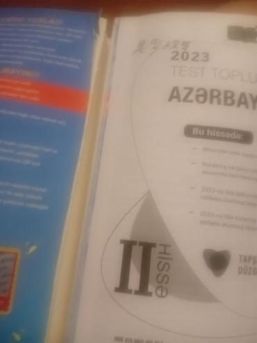Testlər: Məhsul: 2023 “Test Toplusu (biraz cirigi var ortasinda ama oblaşkaşı — 2