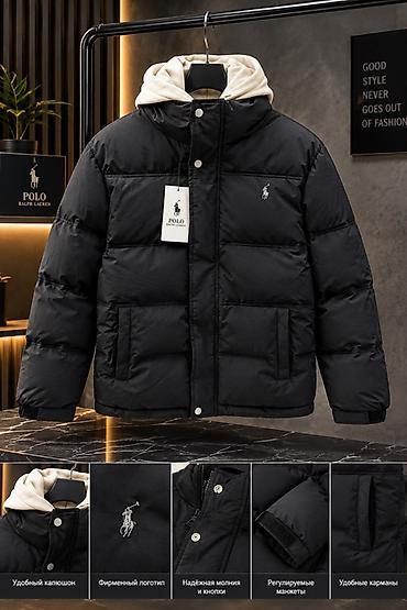 lauren: Мужская зимняя пуховая куртка Polo Ralph Lauren, черная - Теплый — 1