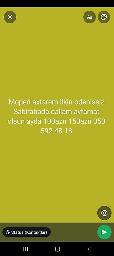 mini traktor satisi azerbaycanda: Ilkin odenissiz Sabirabadda qalam moped lazmdi aftamat ayda 100 150 — 1