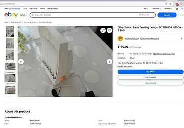 Ostali aparati za negu lica: Efbe-Schott H&T 889 – kućni UV/solarni panel za lice i dekolte - — 11