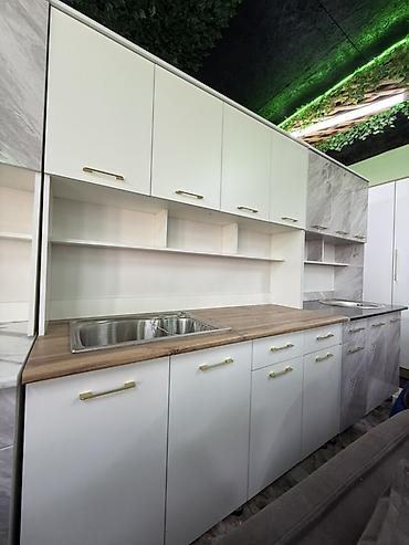 Кухонные гарнитуры: Кухонный гарнитур, Новый, цвет - Белый — 1