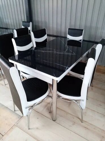 23 oglasa | lalafo.rs: Novi trpezariski kompleti stola i 6 stolica 210e dimenzije stola 130 +