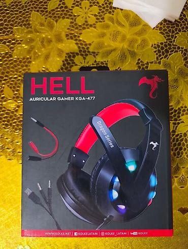 iphone x 13 pro: 🎧Yeni Kolke HELL Gamer Qulaqlığı (LED İşıqlı, Mikrofonlu) Satılır — 1