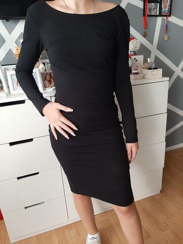 numoco haljine iskustva: S (EU 36), M (EU 38), color - Black, Cocktail, Long sleeves