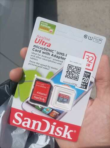 внешний диск ssd: Карта памяти SanDisk Ultra microSDHC UHS-I 32 ГБ с адаптером SD. -