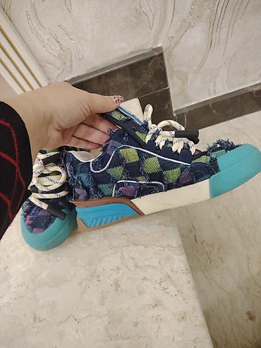 Women's Sneakers and athletic shoes: Dolce & Gabbana, Ölçü: 38, rəng - Göy, İşlənmiş — 4