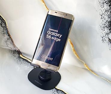 tab a: Samsung Galaxy S6 Edge, Б/у, 64 ГБ, цвет - Золотой, 1 SIM — 1