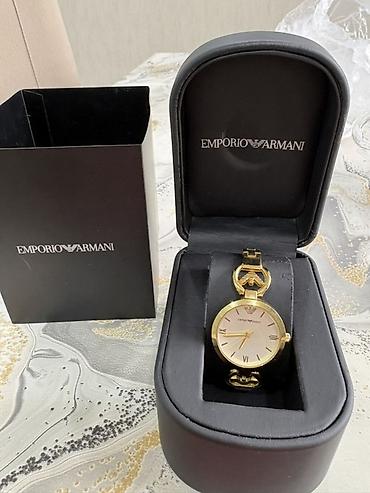 qolbaqlar instagram: İşlənmiş, Qol saatı, Emporio Armani, rəng - Qızılı — 2