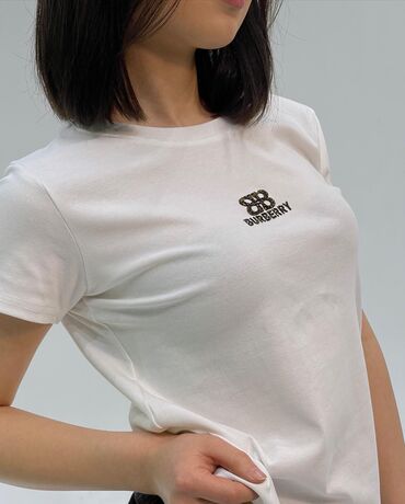 футболка женский: Футболка, Оверсайз, Надписи, Made in KG