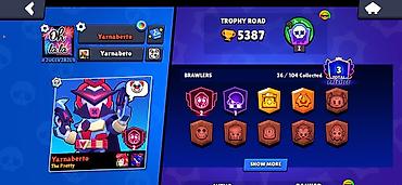 random brawl stars hesap: Brawl Stars oyunu üçün hesab - Profil adı: Yarnaberto - Trophy Road — 1