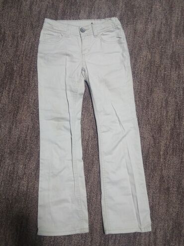 Farmerke: Dečije/ženske farmerke sa izvezenim leptirima - Tamno plavi teksas sa — 10