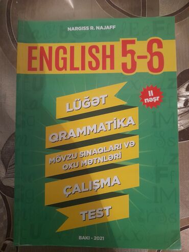 5 6 ci sinif ingilis dili: Içi işlənməyib təzədir.Sadəcə 10 gün istifadə olunub. Qiyməti 8azn