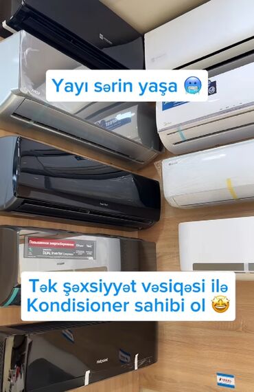 kondisionerlər ev: Kondisioner Yeni, 40-45 kv. m, Daxili blok, Kredit var, Pulsuz quraşdırılma