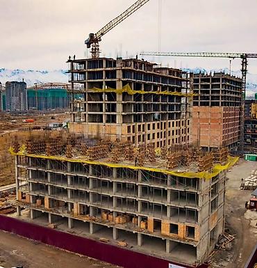 amir city: 2 комнаты, 61 м², Ала-Арча ТРЦ Элитка, 10 этаж, ПСО (под самоотделку) — 1