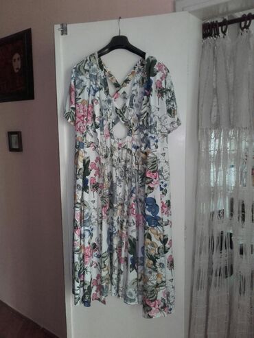 letnje haljine sa karnerima: XL (EU 42), bоја - Šareno, Drugi stil