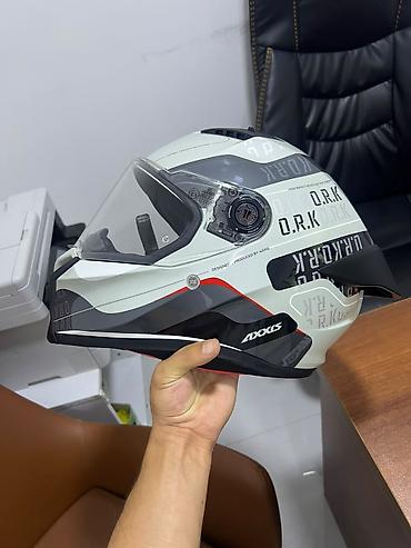 debilqe satisi: Axxis motosiklet dəbilqəsi – tam üzlü, vizorlu model 300 AZN A alınıb — 1