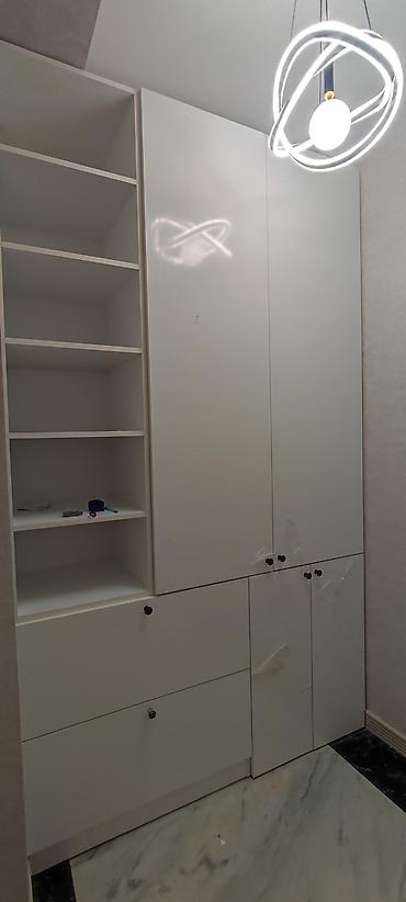 metbex ucun skaf: Düz dolab, Mətbəx üçün, Qab-qacaq üçün, Açılan, Korpuslu, 4 qapılı — 8