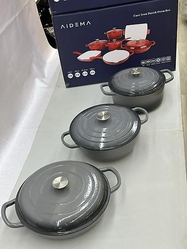 aidema: Чугунный набор посуды AIDEMA 7 в 1 с эмалированным покрытием Color — 2