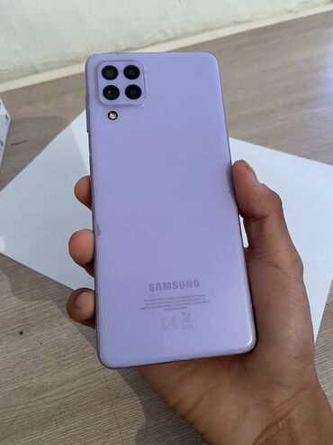 повербанк ми: Samsung Galaxy A22, Колдонулган, 64 ГБ, түсү - Кызгылт, 2 SIM