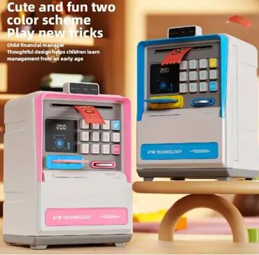 Uşaqlar üçün digər mallar: Pul toplamaq ucun kassa .elektron olanlar 30 AZN.kodla acilir.şifreni — 3