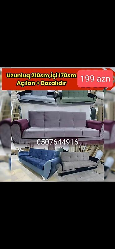 Sifarişlə divanlar: Divan, Qonaq otağı üçün, Parça, Bazalı, Açılan — 11