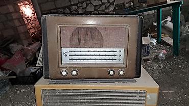 ses mixeri: Antik lampalı radio qəbuledici. "Родина-47" İşlək və ideal vəziyyətdə — 1