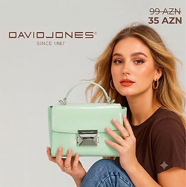 david jones: David Jones (Since 1987) qadın çantası - Rəng: açıq nanə-yaşıl (mint) — 1