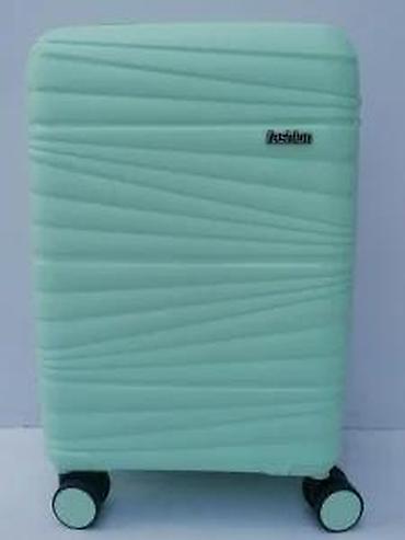 Putni koferi i torbe: Tvrdi kofer na točkiće – mint zelena boja - Kompaktna veličina — 13