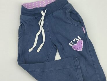 kamizelka niebieska: Sweatpants, Coccodrillo, 4-5 years, 104/110, condition - Good