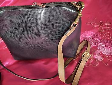 Çanta və çexollar: Qadın çantaları dəsti - Böyük çiyin çantası: qara rəngdə, yumşaq dəri — 5