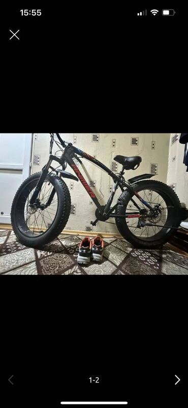 26 lıq velosipet: İşlənmiş İki təkərli Uşaq velosipedi Anmier, 26", sürətlərin sayı: 21, Ödənişli çatdırılma