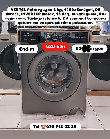 sok masini: Paltaryuyan maşın 8 kq, Yeni, Pulsuz çatdırılma — 5