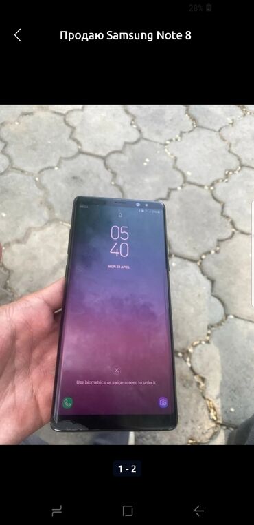 дисплей самсунг нот 8: Samsung Galaxy Note 8, Б/у, 64 ГБ, цвет - Черный