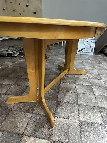 study table: Продаю Раздвижной обеденный стол из массива дерева - Форма — 2