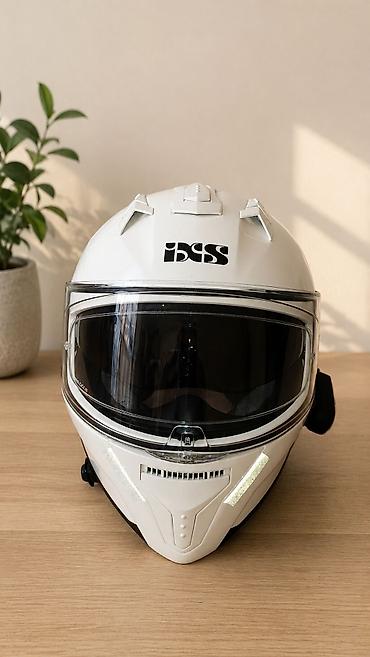 gizli gps: Məhsul: iХS integral moto dəbilqə, Bluetooth interkomlu - Rəng: ağ — 2