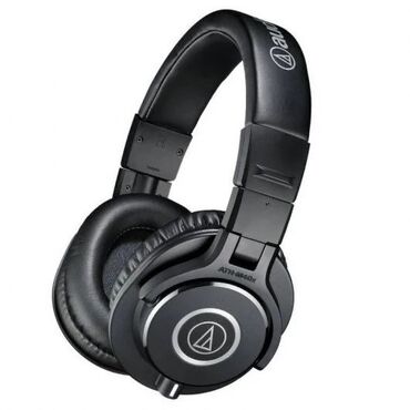 Mikrofonlar: İşlənmiş Simli Qulaqcıqlar, Audio-Technica, rəng - Qara