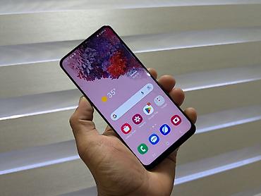 note 2: Samsung Galaxy S20, Б/у, 128 ГБ, цвет - Голубой, 2 SIM — 6