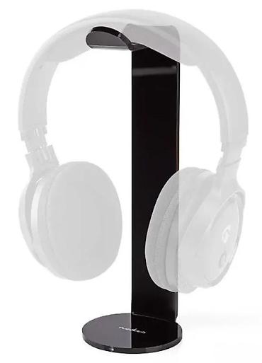 Zvučnici, slušalice i mikrofoni: Nedis stalak za slušalice – stojeći držač - Elegantni stalak za sto — 1