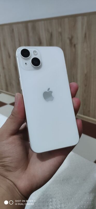 бу стиральный машинка: IPhone 14, Колдонулган, 128 ГБ, Ак, Коргоочу айнек, Каптама, Куту, 81 %