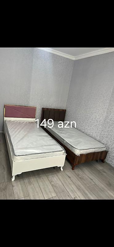 Çarpayılar: Tək nəfərlik çarpayılar və döşəklər - Müasir dizaynlı tək çarpayı — 4