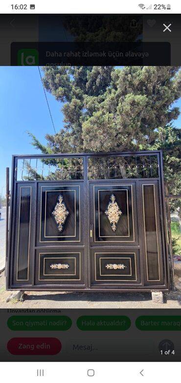 Həyət darvazaları: Qapı dünyasından hər çeşiddə darvazalar. Sumqayıt daxili çatdırılma və -da lalafo.az — 2 Həyət darvazaları: Qapı dünyasından hər çeşiddə darvazalar. Sumqayıt daxili çatdırılma və — 2