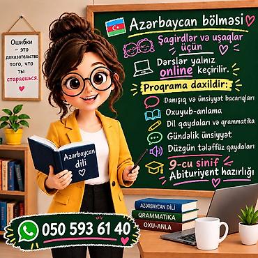 Repetitor, Azərbaycan dili, Abituriyent hazırlığı lalafo.az -da Repetitor, Azərbaycan dili, Abituriyent hazırlığı
